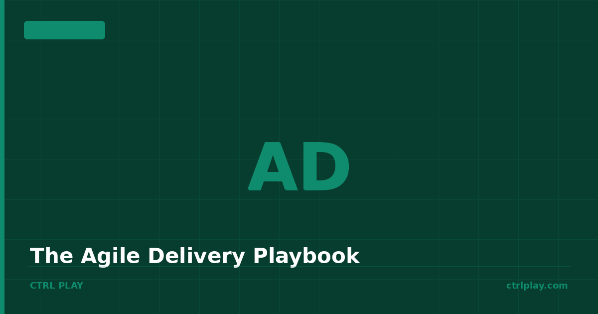 The Agile Delivery Playbook