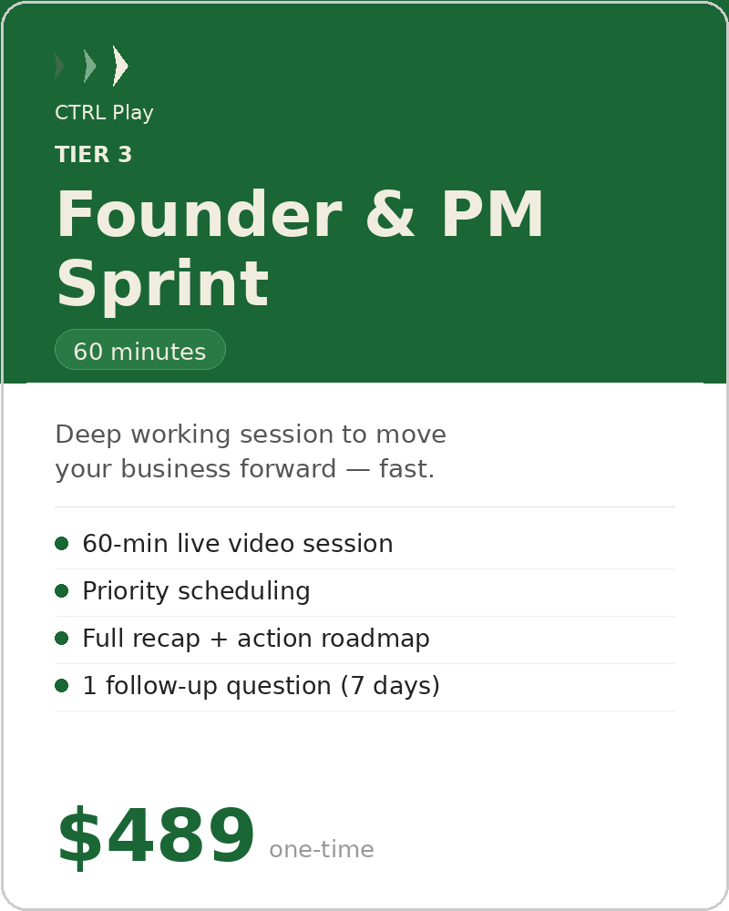 Founder & PM Sprint